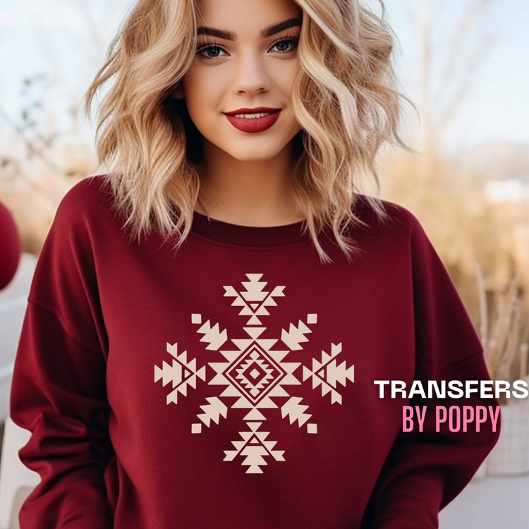 SOUTHWESTERN SNOWFLAKE - TAN