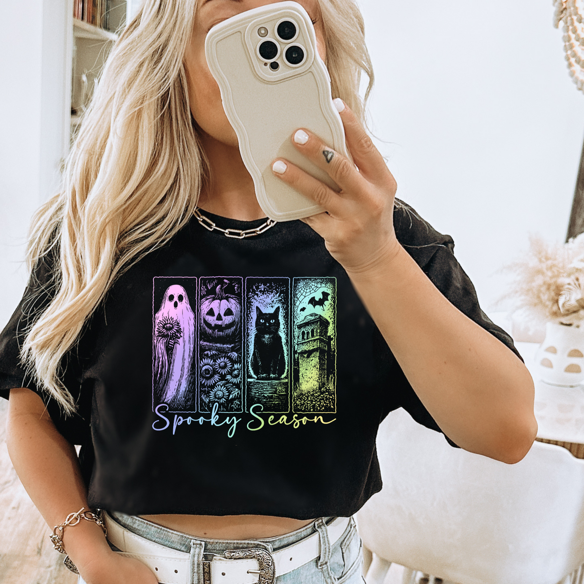 SPOOKY SEASON PASTEL PANELS - THIN MATTE CLEAR FILM