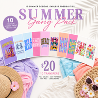 SUMMER GANG PACK | 10 TRANSFERS