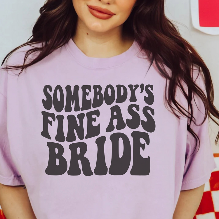 SOMEBODY'S FINE ASS BRIDE -BLACK